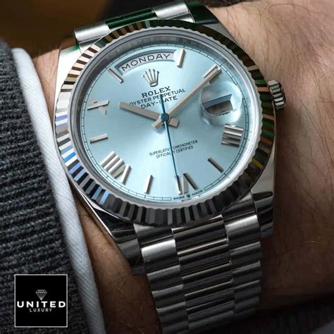 rolex day date blue replica|rolex knockoff watches day date.